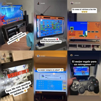 Consola Retro con 2 Controles